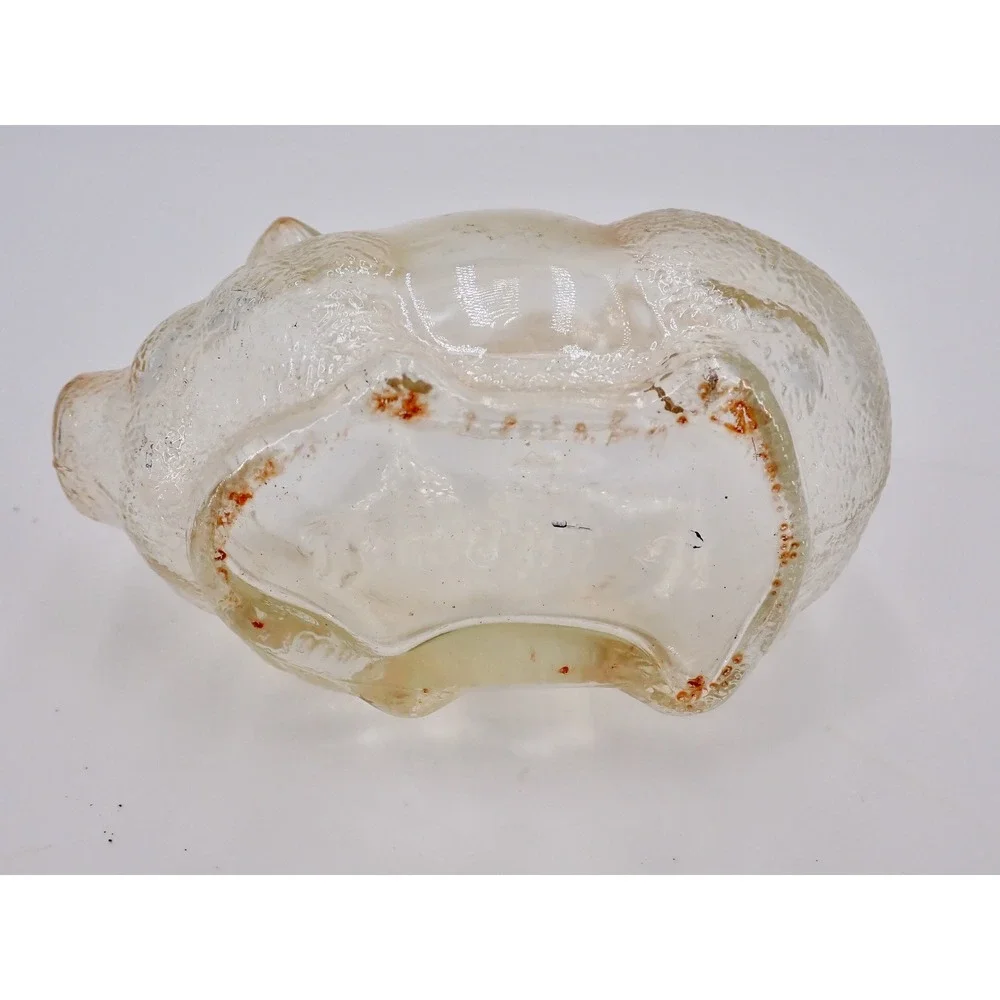 Vintage Peggie Bank Glass Yellow Orange Tone 3